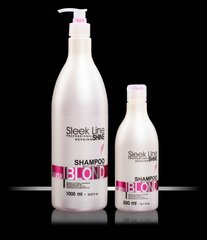 Šampoon heledatele juustele Stapiz Sleek Line Blush Blond 1000 ml hind ja info | Šampoonid | kaup24.ee