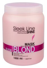 Taastav juuksemask Stapiz Sleek Line Blush Blond 1000 ml цена и информация | Маски, масла, сыворотки | kaup24.ee