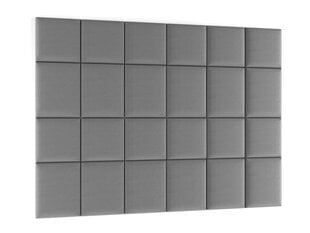 Комплект мягких настенных панелей NORE Quadratta Monolith 85, серый цвет цена и информация | Мягкие стеновые панели | kaup24.ee