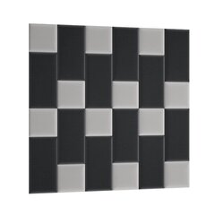 Pehmete seinapaneelide komplekt NORE Quadratta Monolith 84/97, must/hall hind ja info | Pehmed seinapaneelid | kaup24.ee