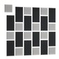 Pehmete seinapaneelide komplekt NORE Quadratta Monolith 84/97, must/hall hind ja info | Pehmed seinapaneelid | kaup24.ee