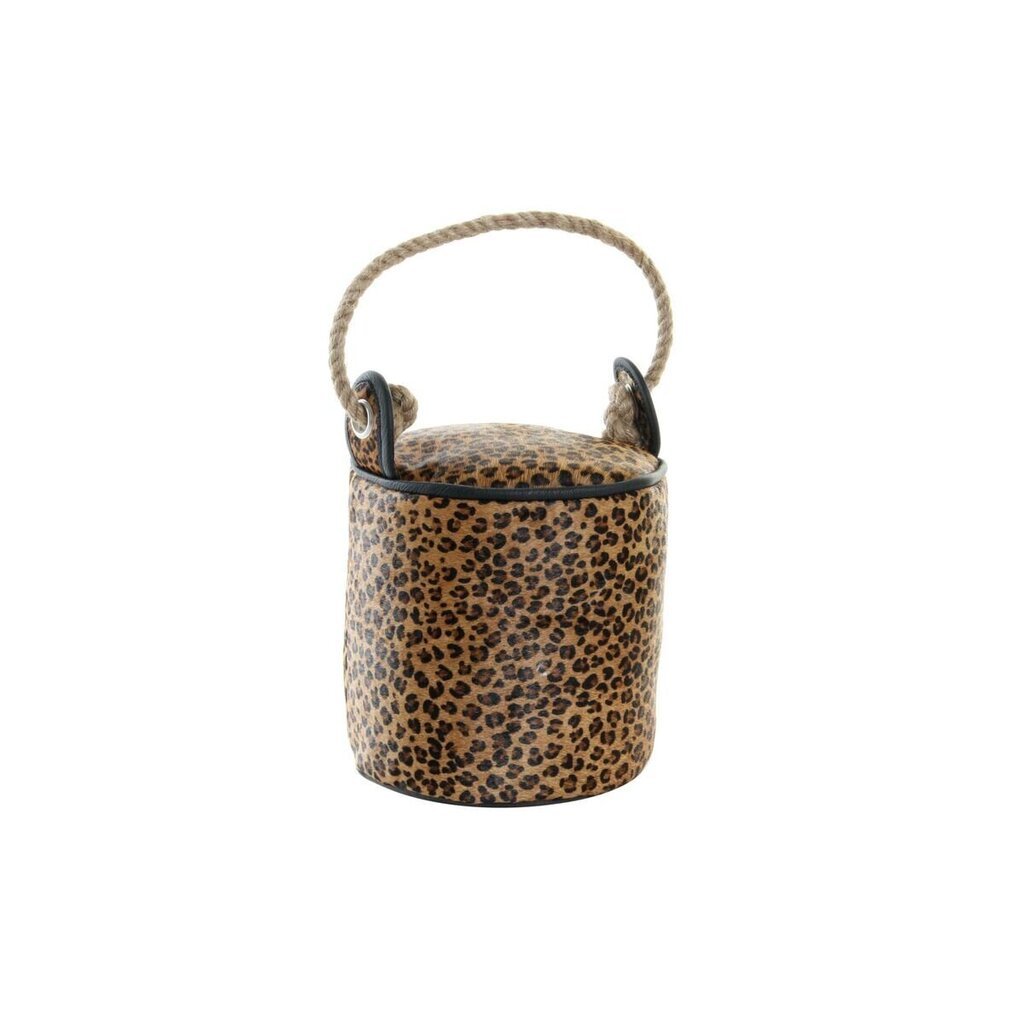 Uksfiksaator DKD Home Decor Leopard Nahk (19 x 19 x 19 cm) цена и информация | Sisustuselemendid | kaup24.ee