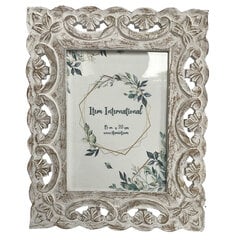 Фото рамка DKD Home Decor Стеклянный Белый Деревянный MDF Shabby Chic (25 x 1,5 x 30 cm) цена и информация | Рамки, фотоальбомы | kaup24.ee