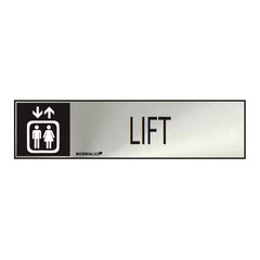 Знак Normaluz Lift Нержавеющая сталь (5 x 20 cm) цена и информация | Декоративные наклейки | kaup24.ee