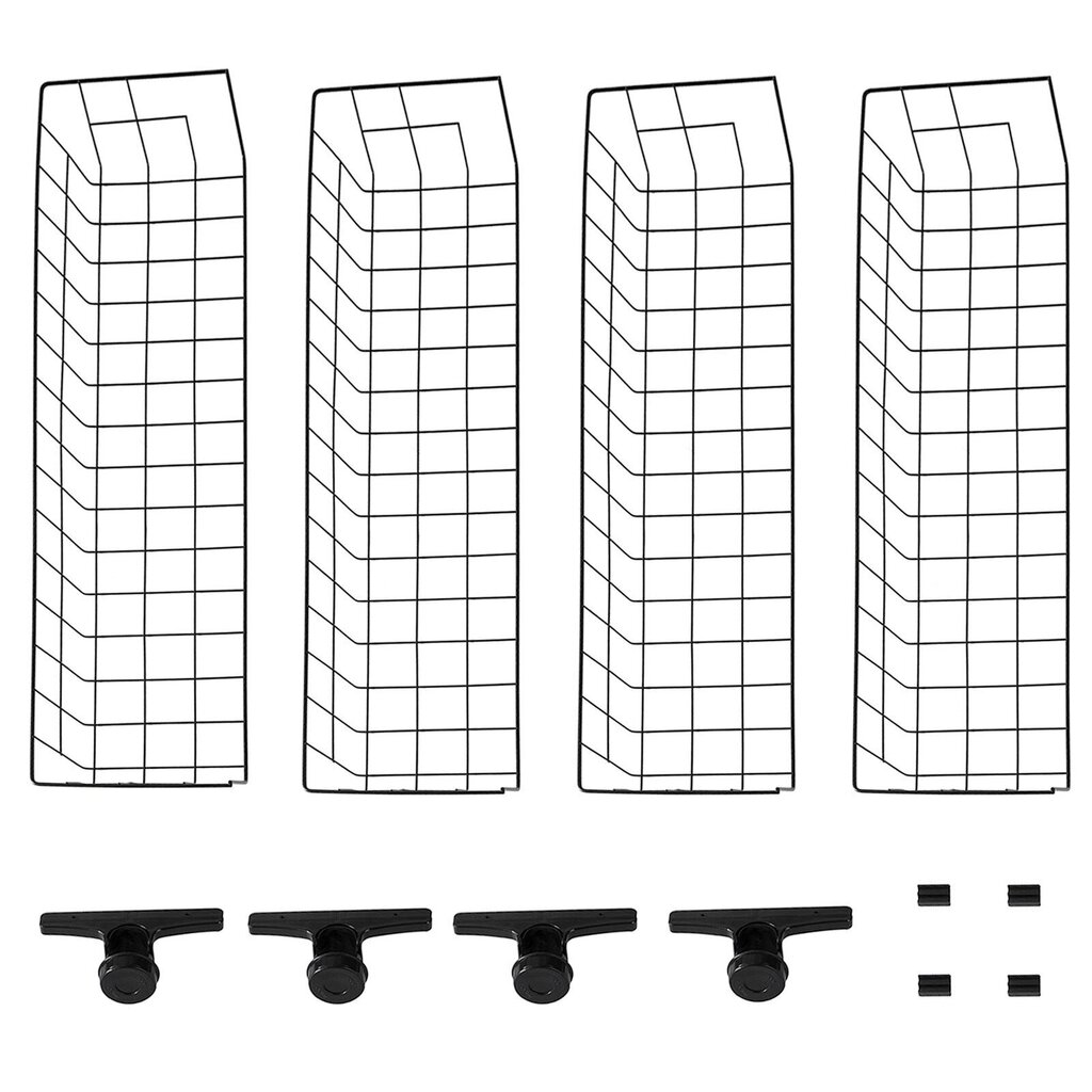 2 kinnitatava riiulikomplekt SoBuy FRG34-P02, must цена и информация | Riiulid | kaup24.ee