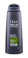 Шампунь и кондиционер с кофеином и ментолом Dove Men + Care Fresh Clean 2в1 для мужчин, 400 мл цена и информация | Шампуни | kaup24.ee