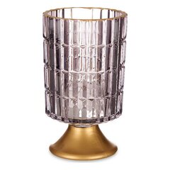 LED-latern Metall Hall Kuldne Klaas (10,7 x 18 x 10,7 cm) hind ja info | Küünlad, küünlajalad | kaup24.ee