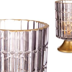 LED-latern Metall Hall Kuldne Klaas (10,7 x 18 x 10,7 cm) hind ja info | Küünlad, küünlajalad | kaup24.ee