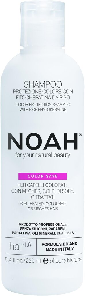 Värvi kaitse šampoon värvitud, triibutatud ja värvilistele juustele Noah 250 ml hind ja info | Šampoonid | kaup24.ee