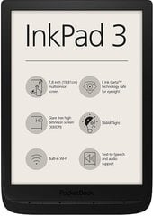 PocketBook InkPad 3 PB 740, Черный цена и информация | Электронные книги | kaup24.ee