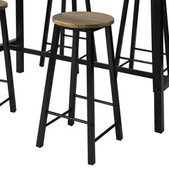 Комплект кухонной мебели из 5 предметов SoBuy OGT22-SCH, коричневый цвет цена и информация | Комплекты мебели для столовой | kaup24.ee