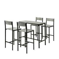 Комплект кухонной мебели из 5 частей SoBuy OGT14-HG, серый цена и информация | Комплекты мебели для столовой | kaup24.ee
