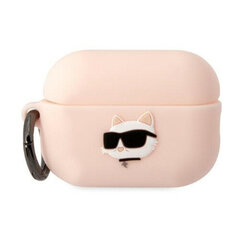 Беспроводные наушники Karl Lagerfeld 3D Logo NFT Choupette TPU Case for Airpods 1|2 White цена и информация | Аксессуары для наушников | kaup24.ee