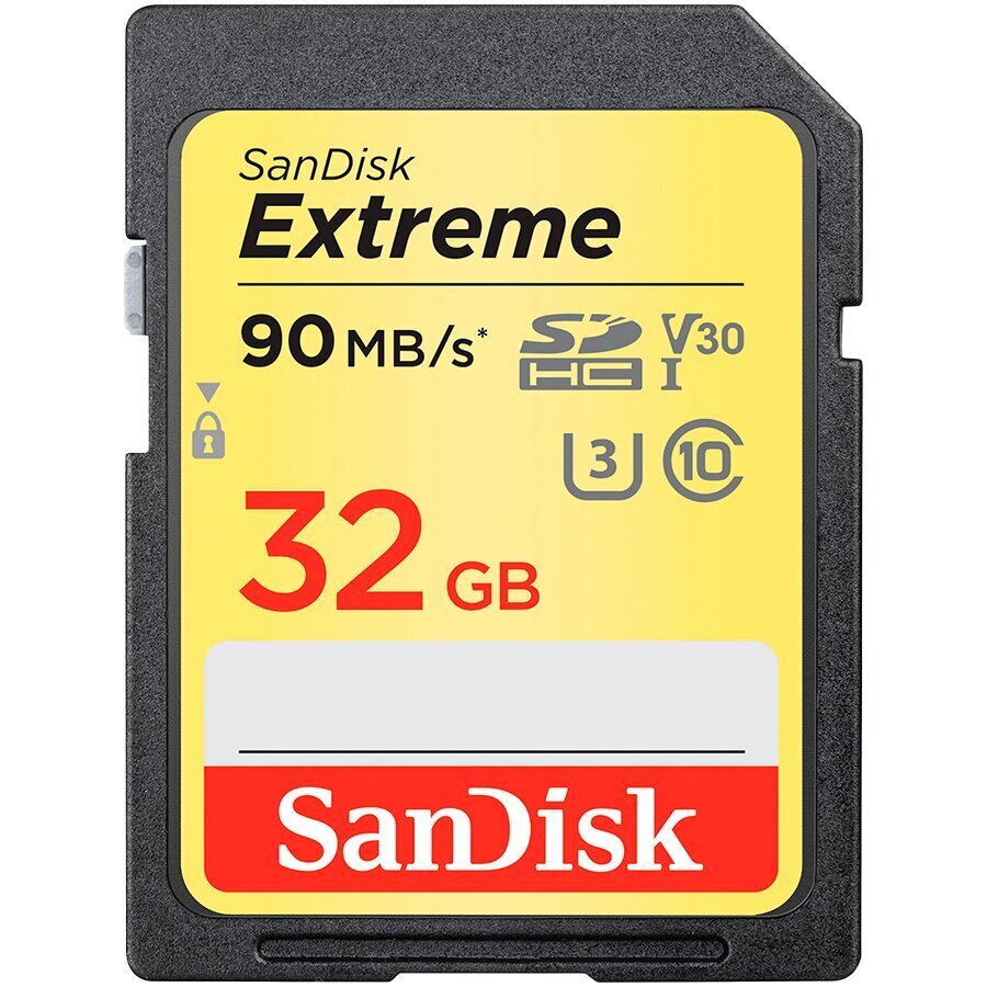 SanDisk Extreme SDHC 32GB цена и информация | Fotoaparaatide mälukaardid | kaup24.ee