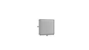 Мягкая настенная панель NORE Quadratta Monolith 84, серая цена и информация | Мягкие стеновые панели | kaup24.ee