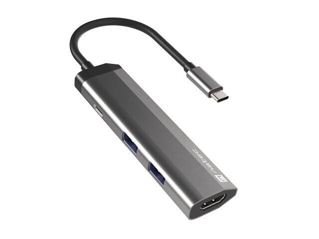 Adapter Natec Multi-Port Fowler Slim, USB Type-C цена и информация | USB jagajad, adapterid | kaup24.ee