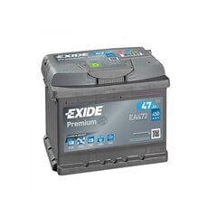 Аккумулятор Exide Premium EA472 47Ач 450А (+ справа) цена и информация | Батареи | kaup24.ee
