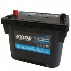 AGM aku Exide EK508 50Ah 800A (+ vasak) цена и информация | Аккумуляторы | kaup24.ee
