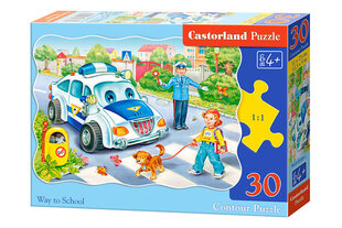 Castorland Way to School Puzzle, 30 tükki цена и информация | Пазлы | kaup24.ee