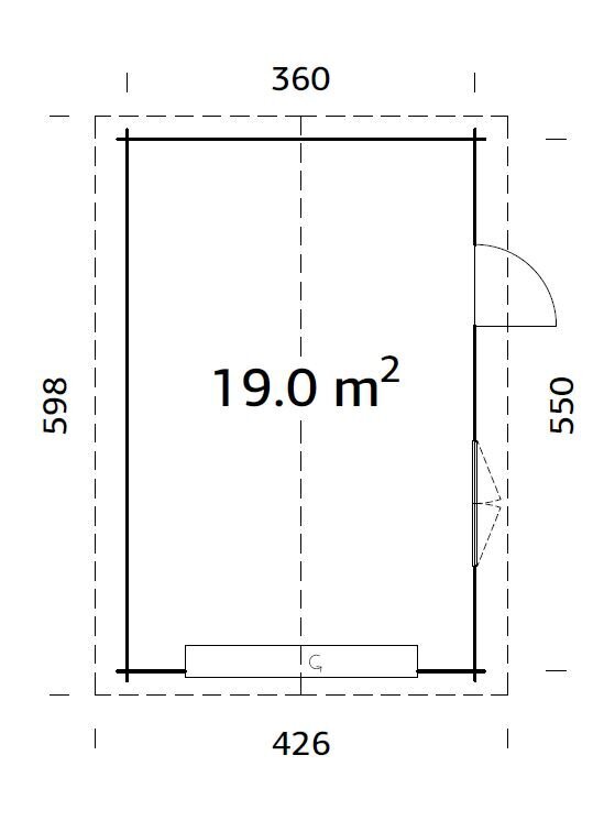 Garaaž Roger 19,0 m² tõsteuksega pruuni puidukaitsega hind ja info | Kuurid ja aiamajad | kaup24.ee
