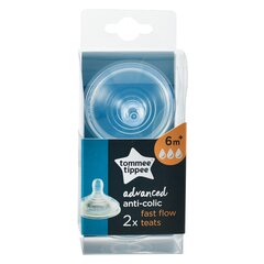 Tommee Tippee pudelilutid kiire vooluga Anti-Colic 2tk 42122451 hind ja info | Tommee Tippee Toitmiseks | kaup24.ee