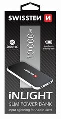 Swissten iNLIGHT Premium Recovery Power Bank 2.1A / USB / 10000 mAh Черный цена и информация | Зарядные устройства Power bank | kaup24.ee