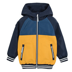 Куртка с капюшоном Cool Club для мальчиков, темно-синяя и желтая цена и информация | Пальто, куртки для малышей | kaup24.ee