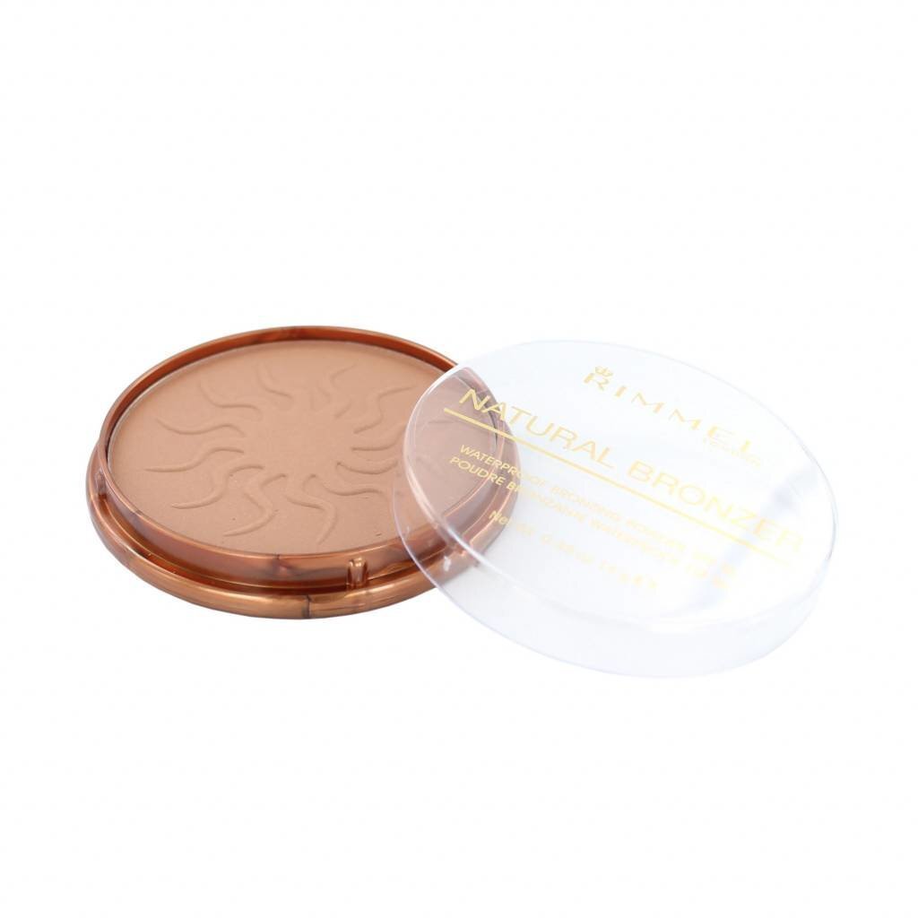 Päikesepuuder Rimmel London Natural Bronzer Waterproof SPF15 14 g, 021 Sun Light цена и информация | Päikesepuudrid, põsepunad | kaup24.ee