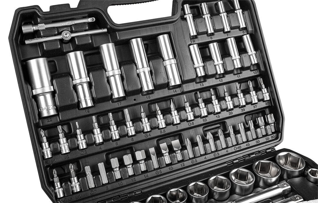 Tööriistakomplekt NEO 10-212, 108 tk. hind ja info | Käsitööriistad | kaup24.ee