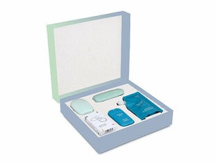 Haan Great Aquamarine Cosmetics komplekt: kätepuhastussprei 30ml + pihusti täiteaine 100ml + kätekreem 50ml + hambapasta 55ml + ümbris hind ja info | Kehakreemid, kehaspreid | kaup24.ee