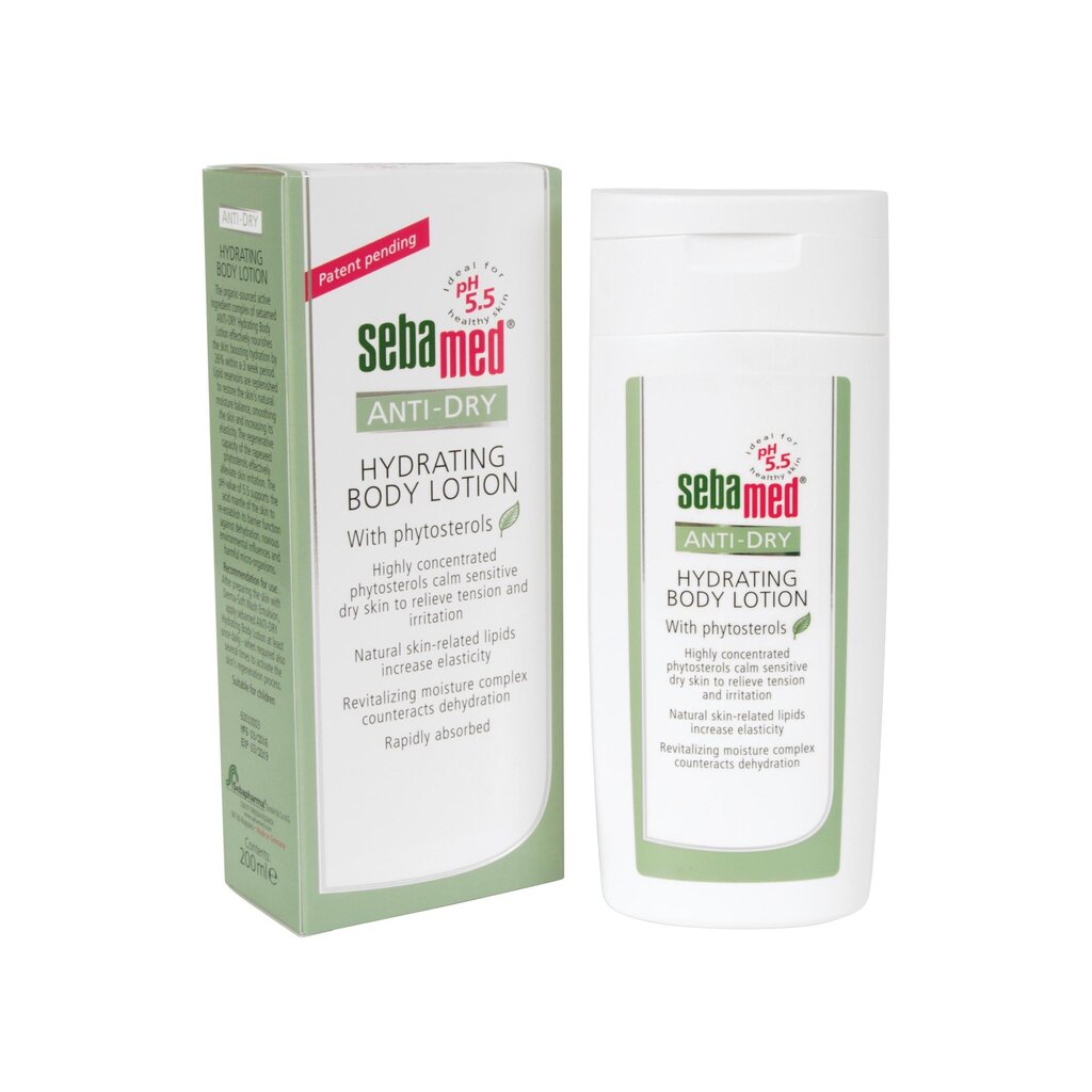 Niisutav ihupiim Sebamed Anti Dry 200 ml цена и информация | Kehakreemid, losjoonid | kaup24.ee