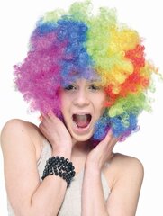 Parukas "Mega Afro", rainbow-coloured (PY-MAFTE) 9684 hind ja info | Karnevali kostüümid | kaup24.ee
