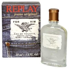 Meeste parfüüm Replay Jeans Original for Him EDT 75ml цена и информация | Мужские духи | kaup24.ee