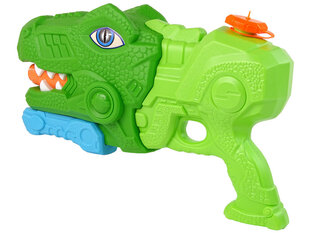Водяной пистолет Lean Toys Dinosaur Tyrannosaurus, зеленый цена и информация | Игрушки для песка, воды, пляжа | kaup24.ee