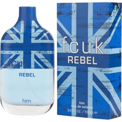 Туалетная вода FCUK Rebel Him EDT для мужчин, 100 мл цена и информация | Мужские духи | kaup24.ee