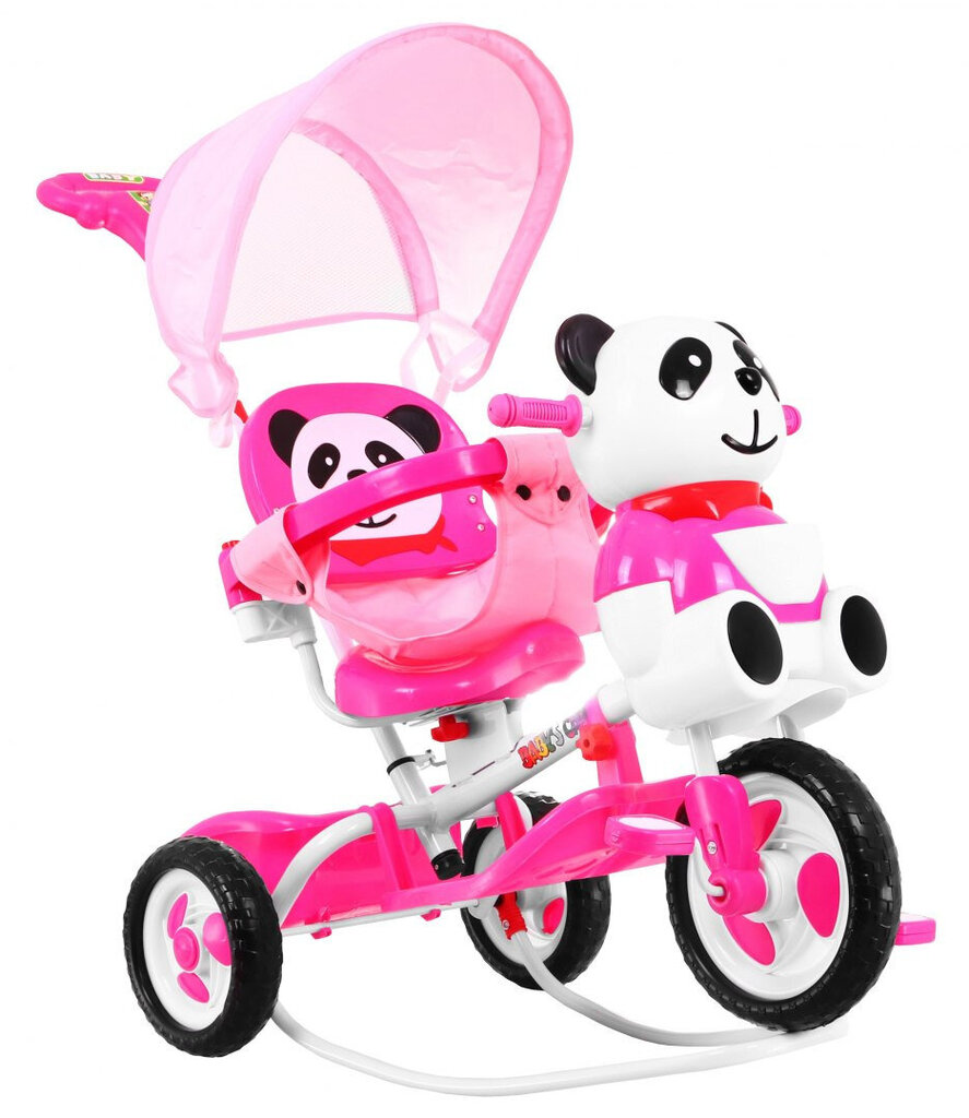 Kolmerattaline jalgratas - Panda, roosa hind ja info | Kolmerattalised jalgrattad | kaup24.ee