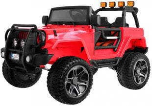 Jeep Monster ühekohaline elektriauto, punane цена и информация | Электромобили для детей | kaup24.ee