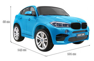 BMW X6M XXL elektriauto lastele, sinine hind ja info | Laste elektriautod | kaup24.ee