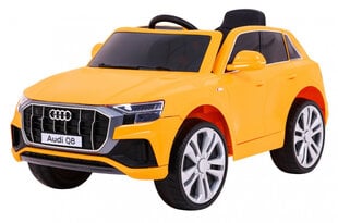 Audi Q8 elektriauto lastele Kollane hind ja info | Laste elektriautod | kaup24.ee
