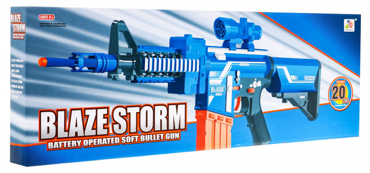 Blaze Storm Rifle Blue lastele hind ja info | Poiste mänguasjad | kaup24.ee