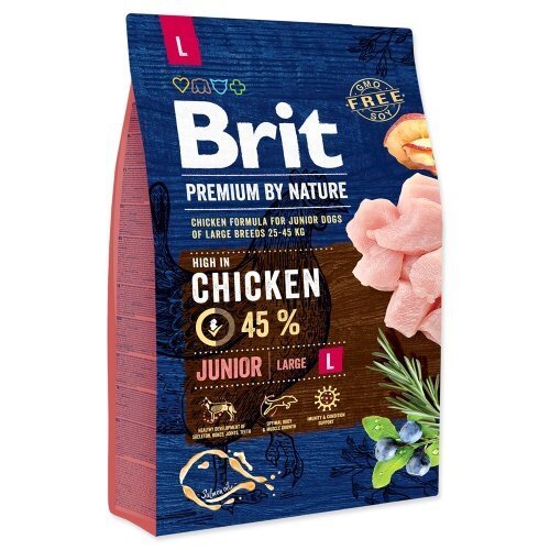 Brit Premium by Nature Junior L koeratoit 15 kg цена и информация | Kuivtoit koertele | kaup24.ee