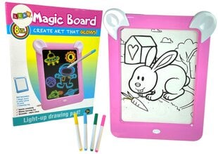 Доска для рисования с подсветкой, розовая цена и информация | Развивающие игрушки | kaup24.ee