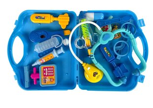 Набор маленького доктора, голубой цена и информация | MUST Металлическая бутылочка с Ярким рисунком (без BPA) (500ml) для мальчиков от 3+ лет Серая с Машинкой | kaup24.ee