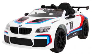 BMW M6 GT3 elektriline üheistmeline, valge hind ja info | Laste elektriautod | kaup24.ee