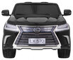 Lexus LX570 elektriauto lastele, must hind ja info | Laste elektriautod | kaup24.ee