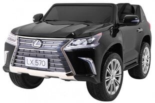 Lexus LX570 elektriauto lastele, must hind ja info | Laste elektriautod | kaup24.ee