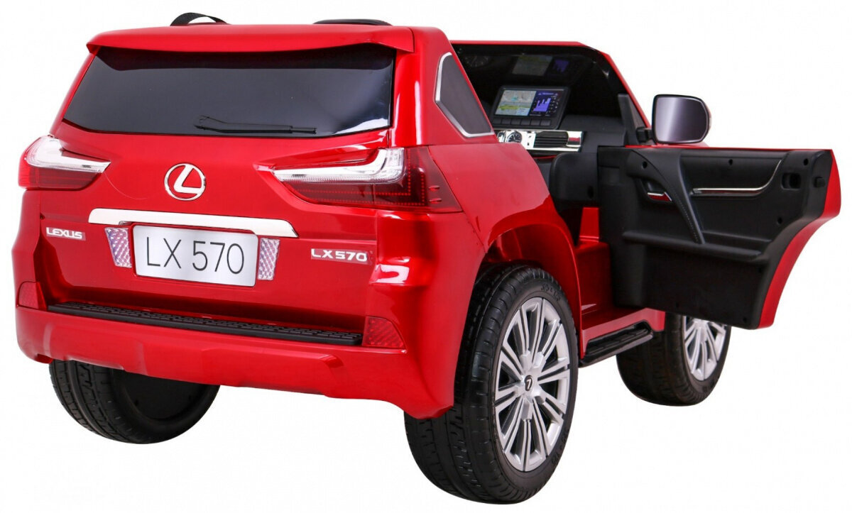 Lexus LX570 elektriauto lastele, punane hind ja info | Laste elektriautod | kaup24.ee