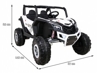 Buggy UTV-MX neljarattaline lasteratas, valge hind ja info | Laste elektriautod | kaup24.ee