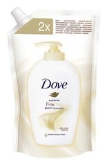 Пополнение жидкого мыла Dove Caring Fine Silk, 500 мл цена и информация | Мыло | kaup24.ee