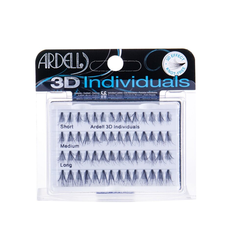 Kunstripsmed Ardell 3D Individuals Combo Pack, 56 tk hind ja info | Kunstripsmed, ripsmekoolutajad | kaup24.ee